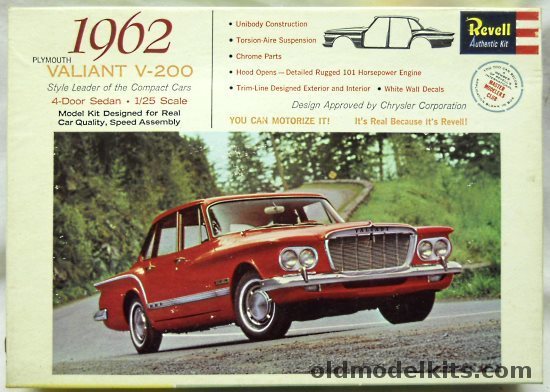 Revell 1/25 1962 Plymouth Valiant V-200 Four Door Sedan - Master Modelers Club Issue, H1250-149 plastic model kit